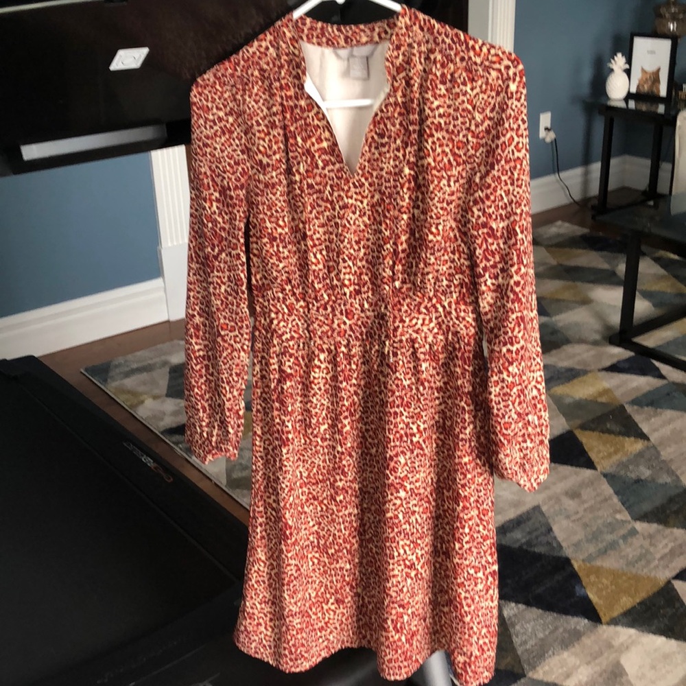 H&M cheetah print dress